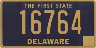 DE license plate 16764