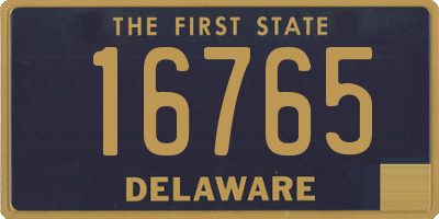 DE license plate 16765