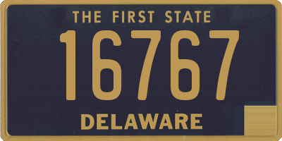 DE license plate 16767
