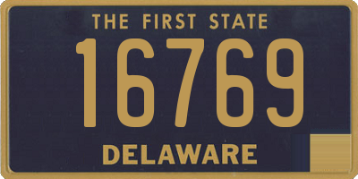 DE license plate 16769