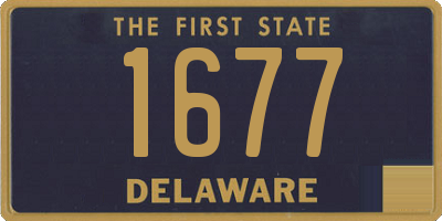 DE license plate 1677