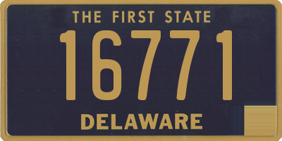 DE license plate 16771