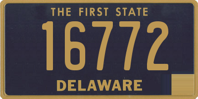 DE license plate 16772