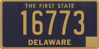 DE license plate 16773