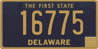 DE license plate 16775