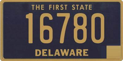 DE license plate 16780