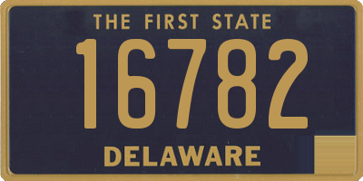 DE license plate 16782