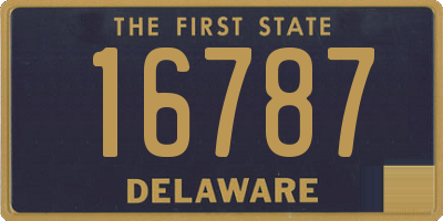 DE license plate 16787