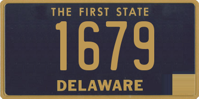 DE license plate 1679