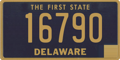 DE license plate 16790