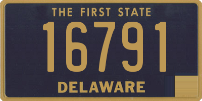 DE license plate 16791