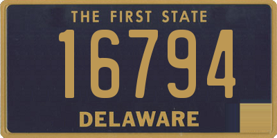 DE license plate 16794