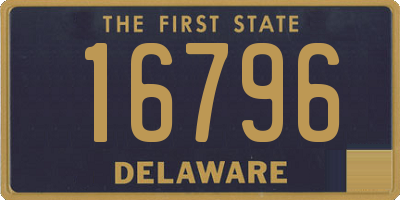 DE license plate 16796