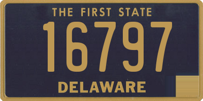 DE license plate 16797