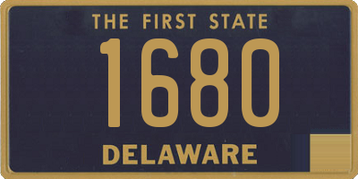 DE license plate 1680