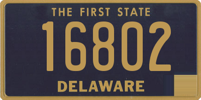 DE license plate 16802