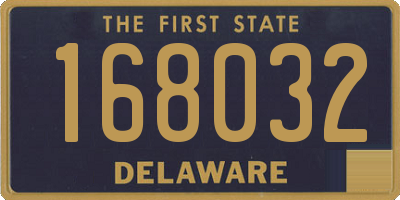 DE license plate 168032