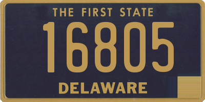 DE license plate 16805