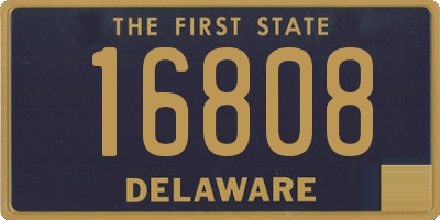 DE license plate 16808