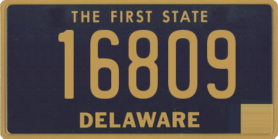 DE license plate 16809