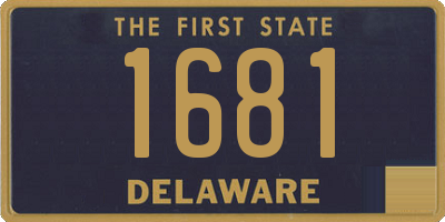 DE license plate 1681