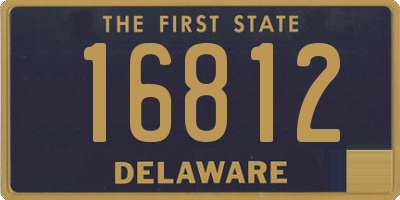 DE license plate 16812