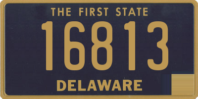 DE license plate 16813