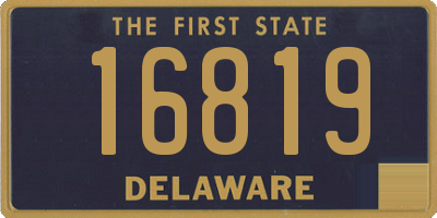 DE license plate 16819