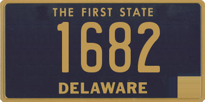 DE license plate 1682