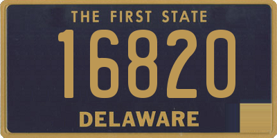 DE license plate 16820