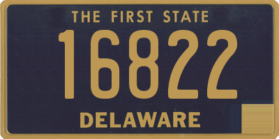 DE license plate 16822