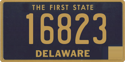 DE license plate 16823