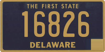 DE license plate 16826