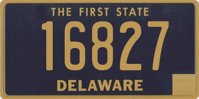 DE license plate 16827