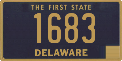 DE license plate 1683