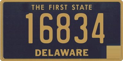 DE license plate 16834