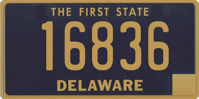 DE license plate 16836