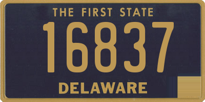 DE license plate 16837