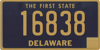 DE license plate 16838