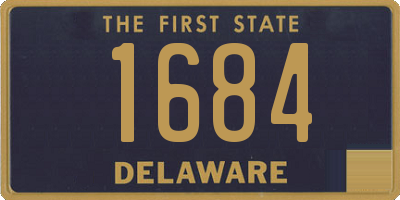 DE license plate 1684