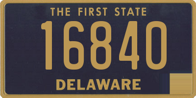 DE license plate 16840