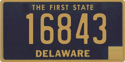 DE license plate 16843