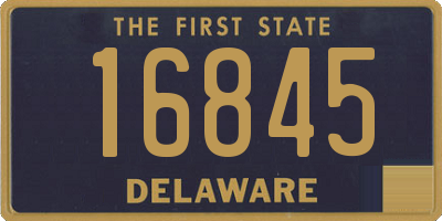 DE license plate 16845
