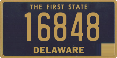 DE license plate 16848