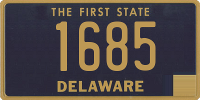 DE license plate 1685