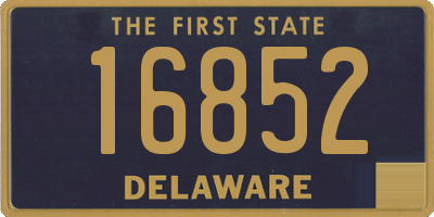 DE license plate 16852