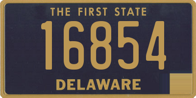 DE license plate 16854