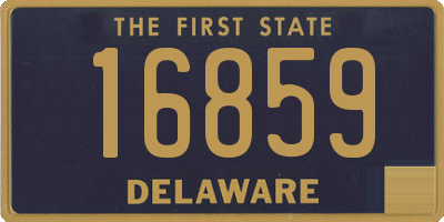 DE license plate 16859