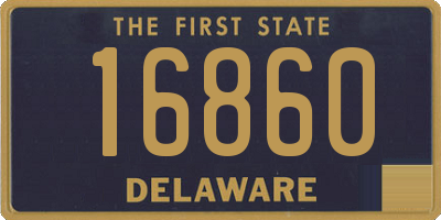 DE license plate 16860