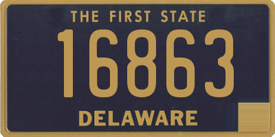 DE license plate 16863